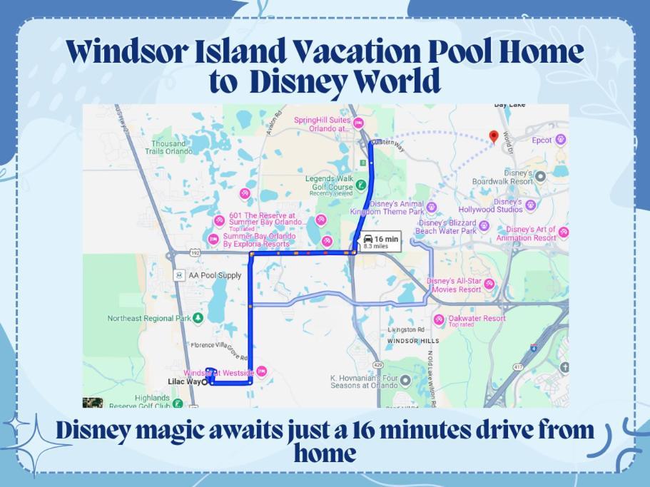 Windsor Island Vacation Pool Home Davenport Bagian luar foto